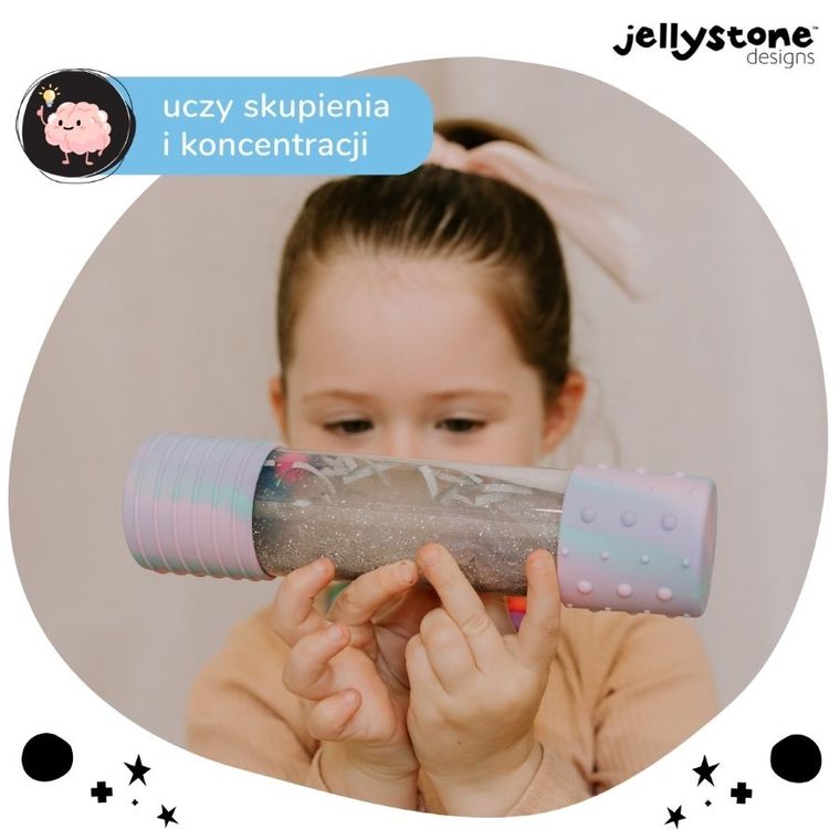 Jellystone Designs, butelka sensoryczna DIY, jednorożec