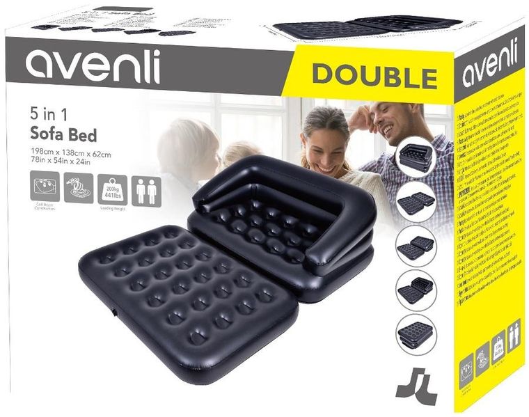 Jilong, dmuchana sofa, 198-138-62 cm, 5w1, 24001