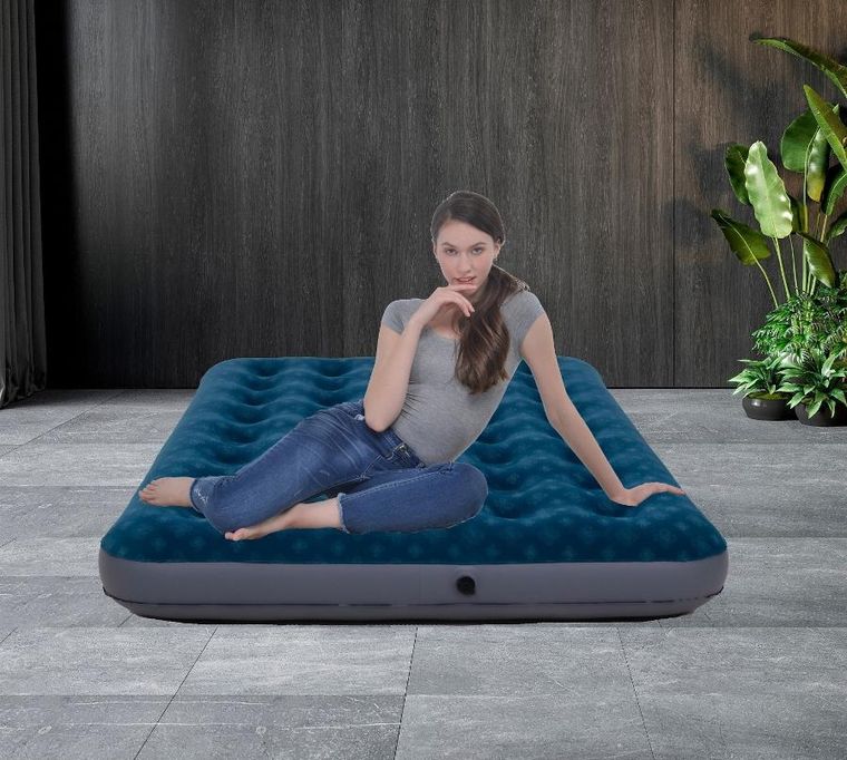 Jilong, materac flokowany 1-osobowy z nadrukiem 3D, 191-73-22 cm