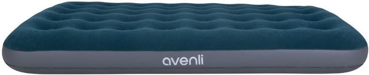 Jilong, materac flokowany z wbudowaną pompką nożną, 2-osobowy, 191-137-22 cm