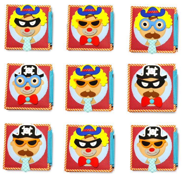 Jolly Designs. Karnawał. Książeczka sensoryczno-manipulacyjna