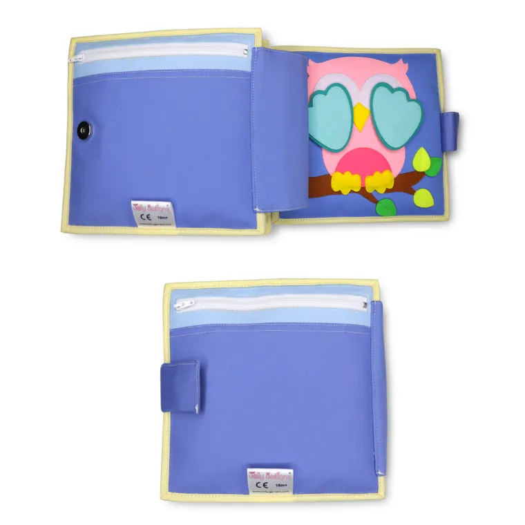 Jolly Designs. Sowa. Książeczka sensoryczno-manipulacyjna