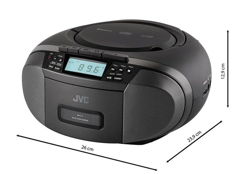 JVC, radioodtwarzacz, black, RC-E444B