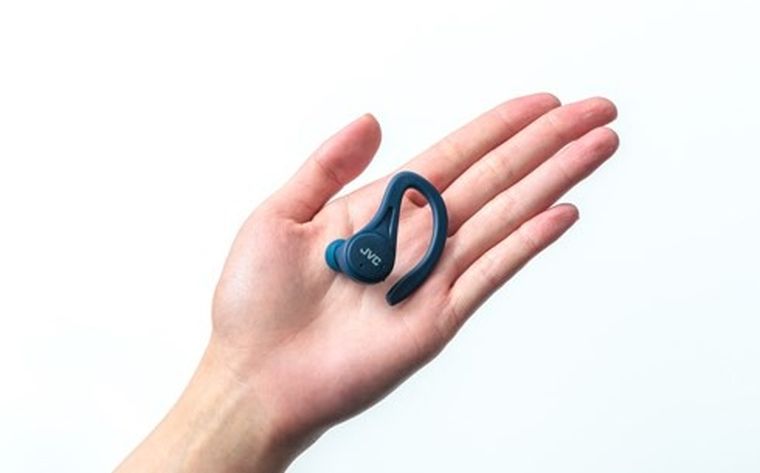 JVC, słuchawki dokanałowe, niebieskie, HA-EC25TAU