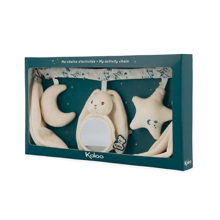 Kaloo, Lapinoo, Królik, łańcuch do wózka wielofunkcyjny, kremowy