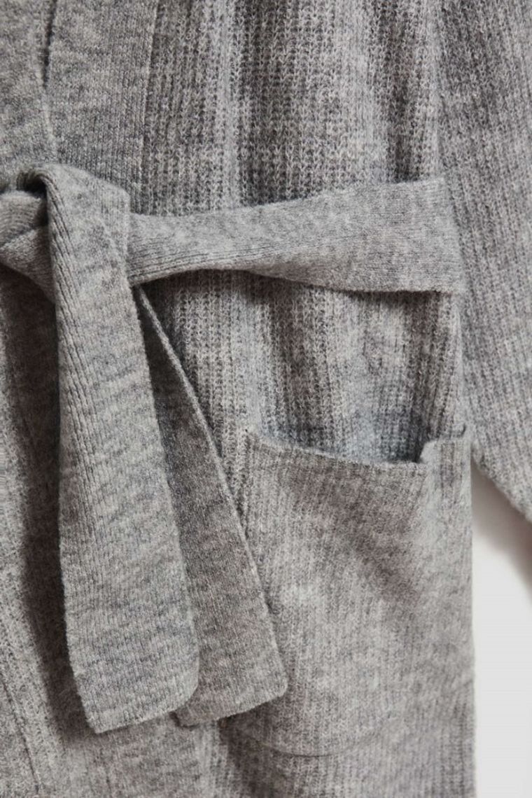 Kardigan damski, szary, Moodo