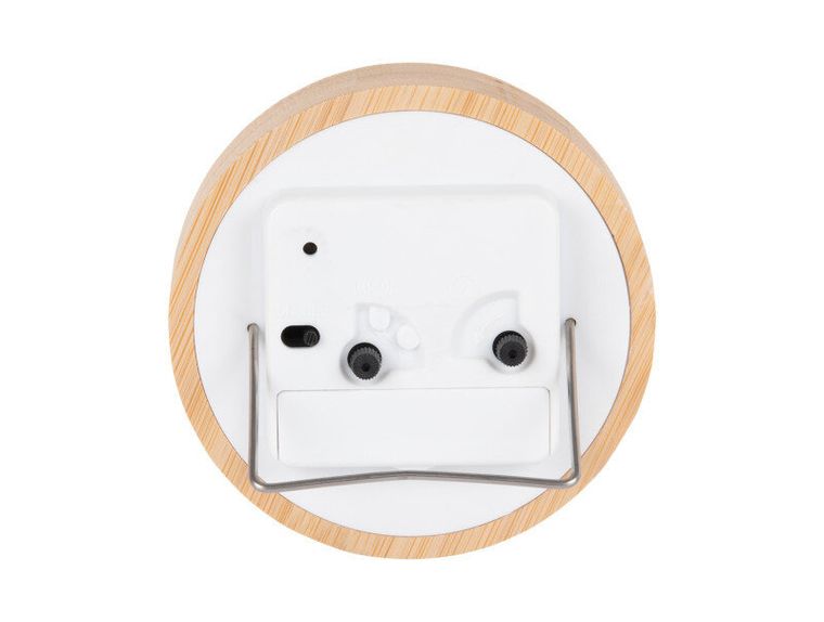 Karlsson, budzik z bambusową obudową, Neat, Ø 10 cm