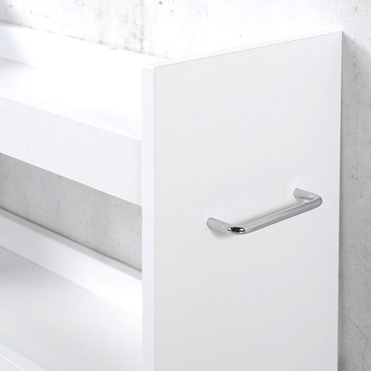 Kesper, regał kuchenny, na kółkach, 3 poziomy, biały