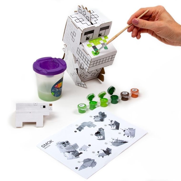 Kidea, figurka 3D, malowanie po numerach, game smok