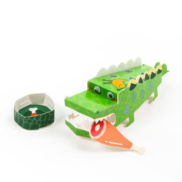 Kidea, figurki 3D z naklejkami, Zoo