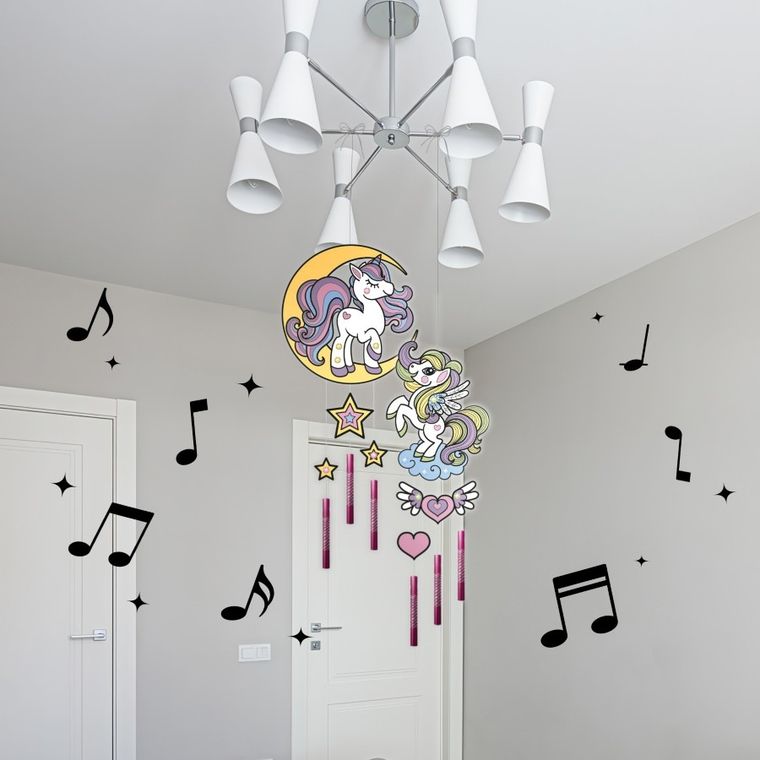 Kidea, Magiczne dzwonki wietrzne, świecące w ciemności, zestaw kreatywny