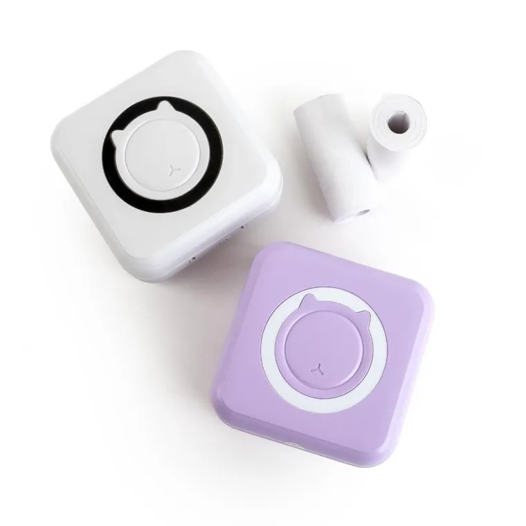 Kidea, Mini drukarka termicz bluetooth, fioletowa