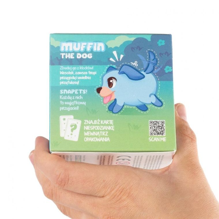 Kidea, Snapets, klocki, niebieski pies, 76 elementów