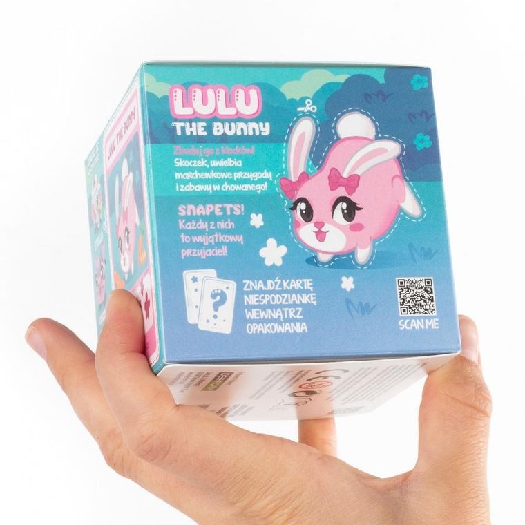 Kidea, Snapets, klocki, różowy królik, 75 elementów