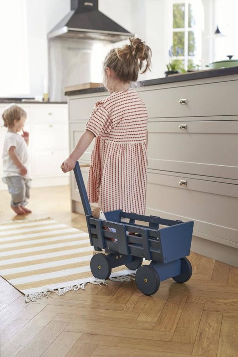 Kid's Concept, wózek na zabawki i lalki, blue