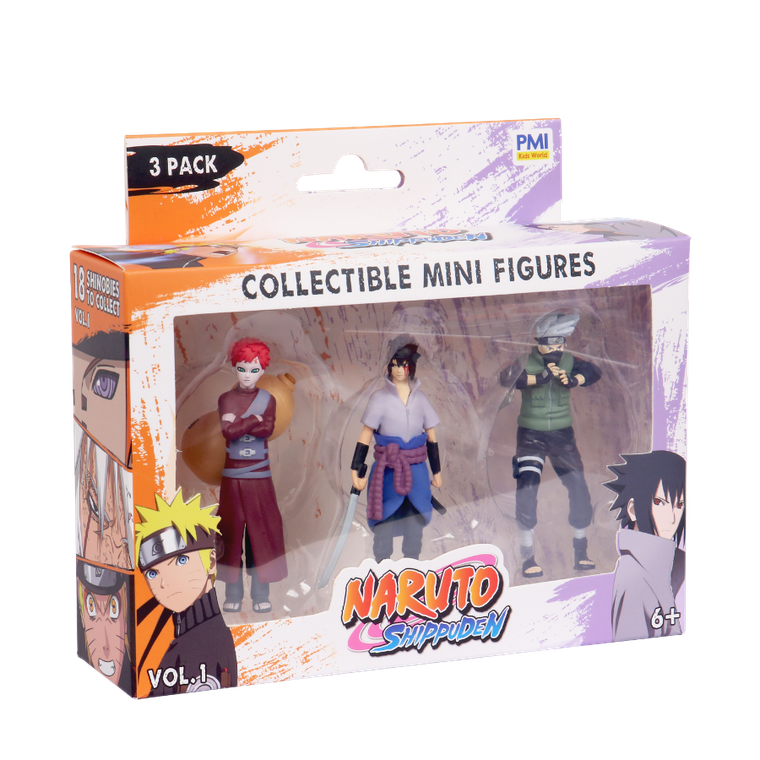 Kids World, Naruto, Shippuden, figurka kolekcjonerska, 3 szt.