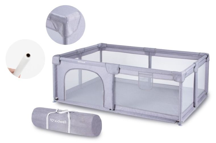 Kidwell, Fanko, kojec, gray, 120-180 cm