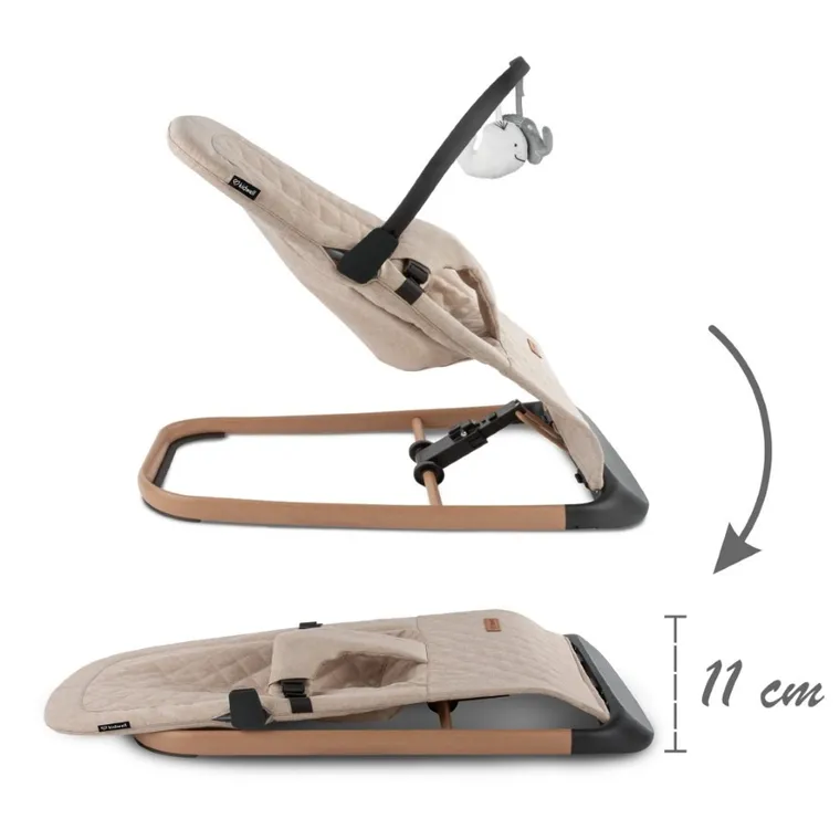 Kidwell, Laro, leżaczek bujaczek, Beige Wooden