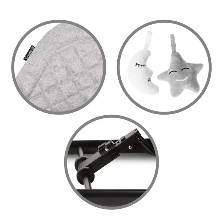 Kidwell, Laro, leżaczek bujaczek, Full Grey/Black