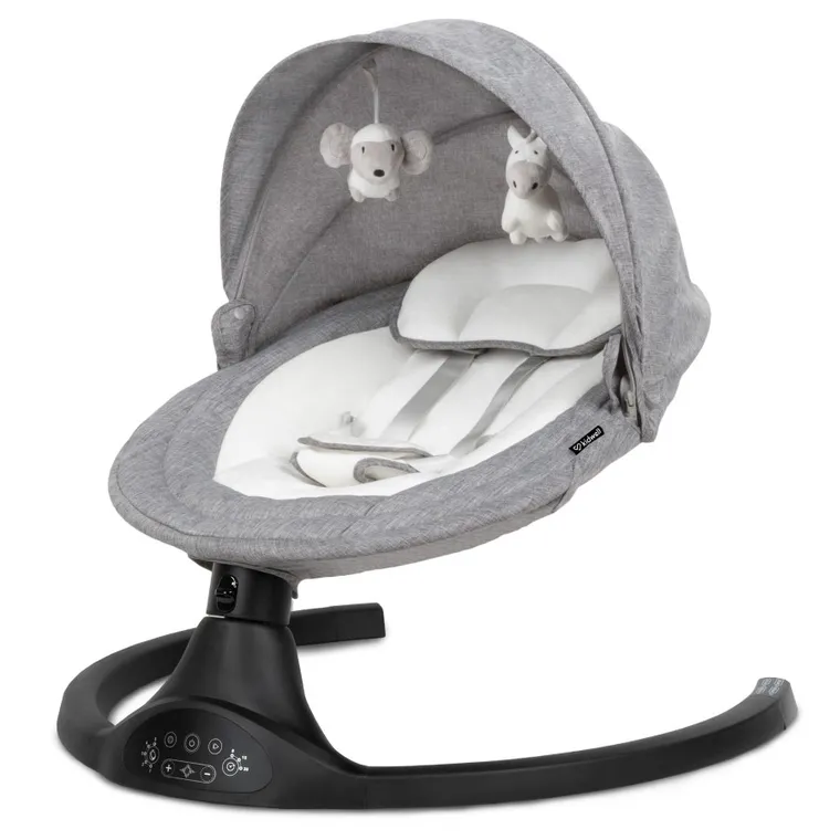 Kidwell, Luxi, bujaczek leżaczek 2w1, elektryczny, dark melange/black