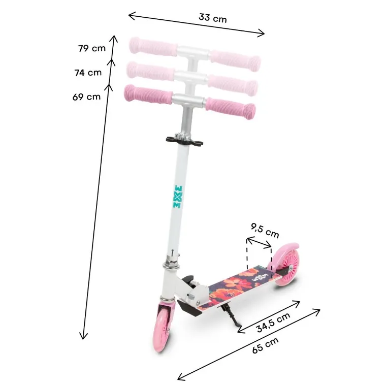 Kidwell, Skipo, hulajnoga, floral