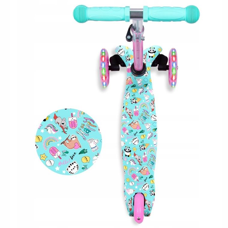 Kidwell, Uno, hulajnoga 3-kołowa, balansowa, happy