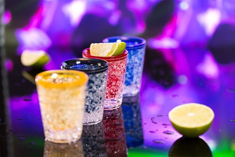 Kieliszki lodowe, kolorowe, 4 szt.