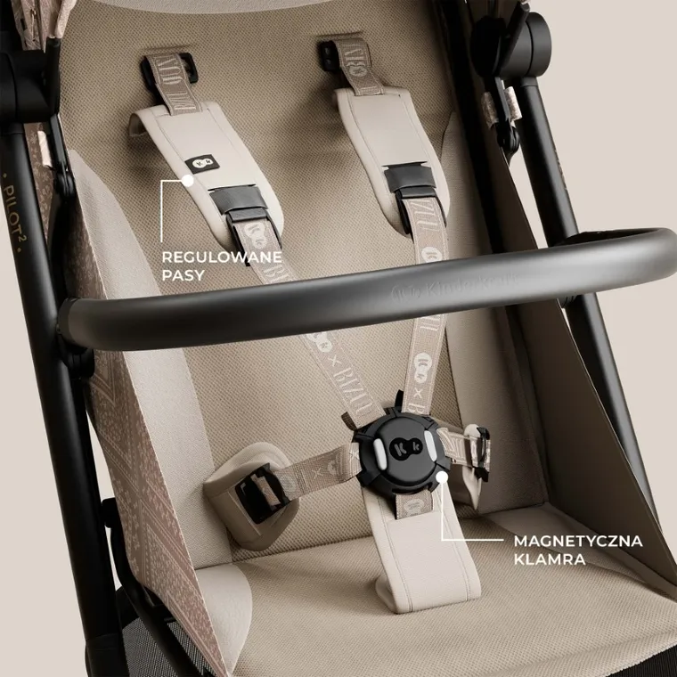 Kinderkraft, Bizuu, Pilot 2, wózek spacerowy, kabinowy, Dune Whisper