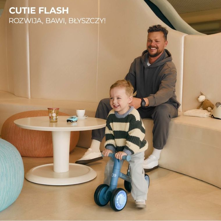 Kinderkraft, Cutie Flash, rowerek biegowy, Green