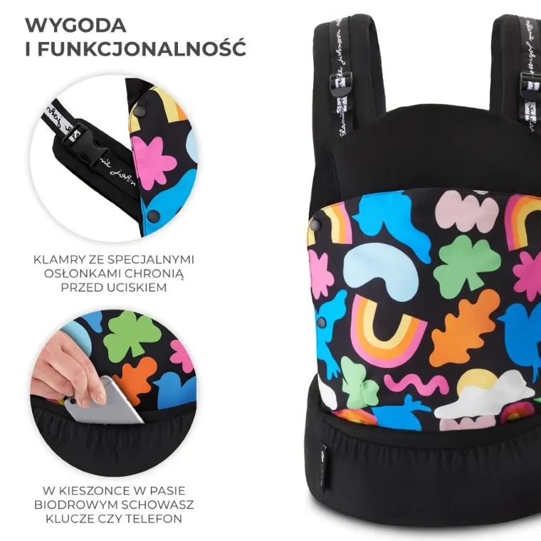 Kinderkraft, Huggy, Happy Shapes, nosidełko