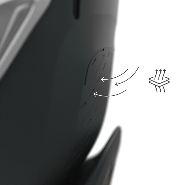 Kinderkraft, I-360 2 Plus, fotelik samochodowy, i-Size, black, 40-150 cm