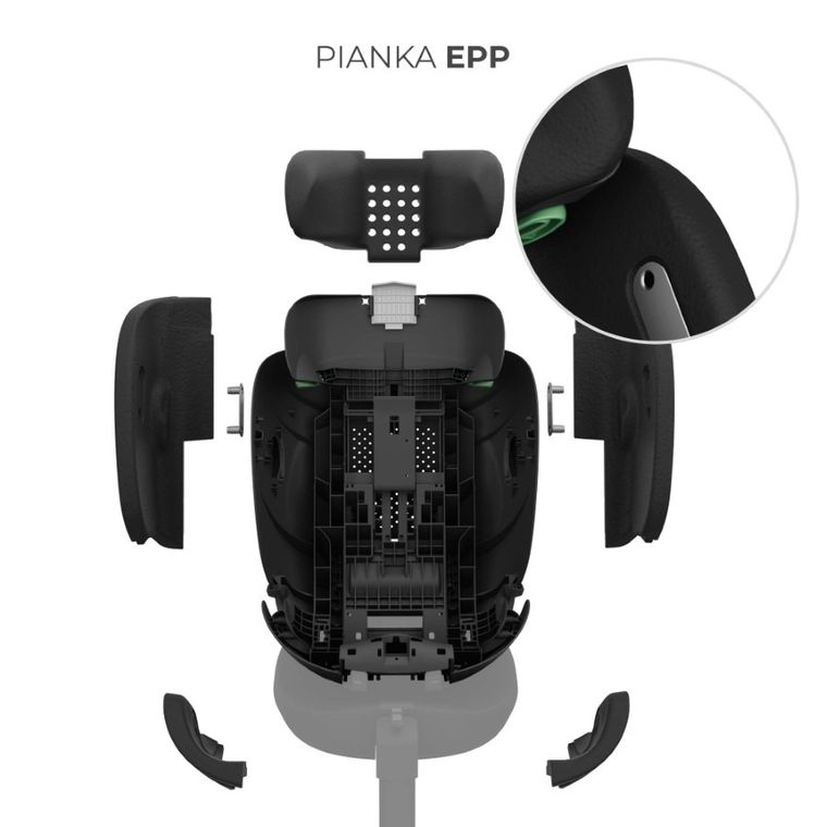 Kinderkraft, I-Fix, fotelik samochodowy, 61-150 cm, grey