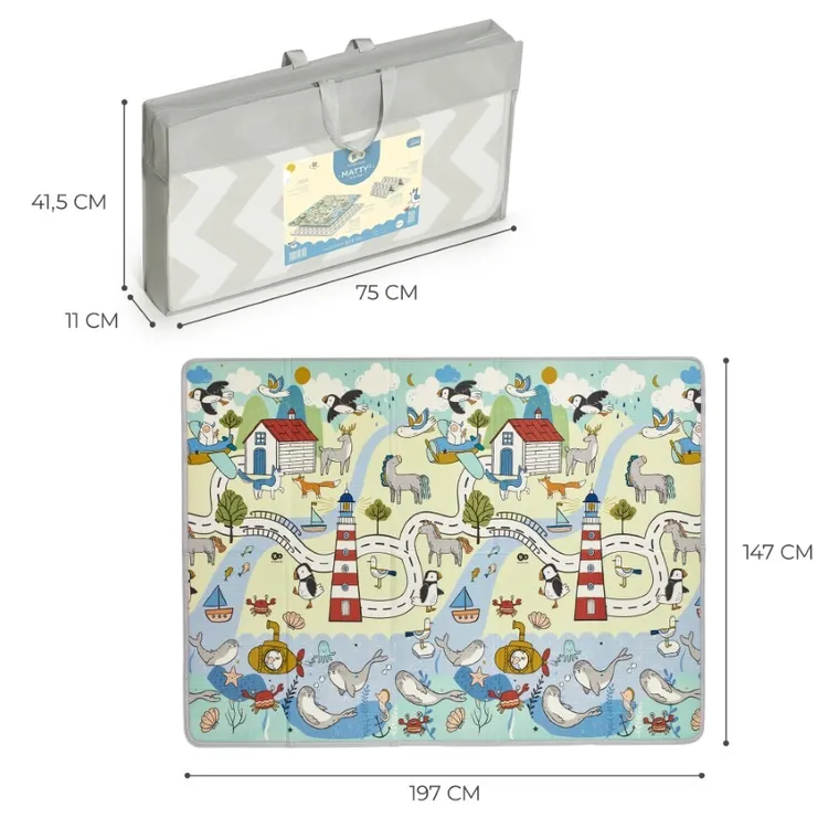 Kinderkraft, Matty 2, dwustronna mata piankowa