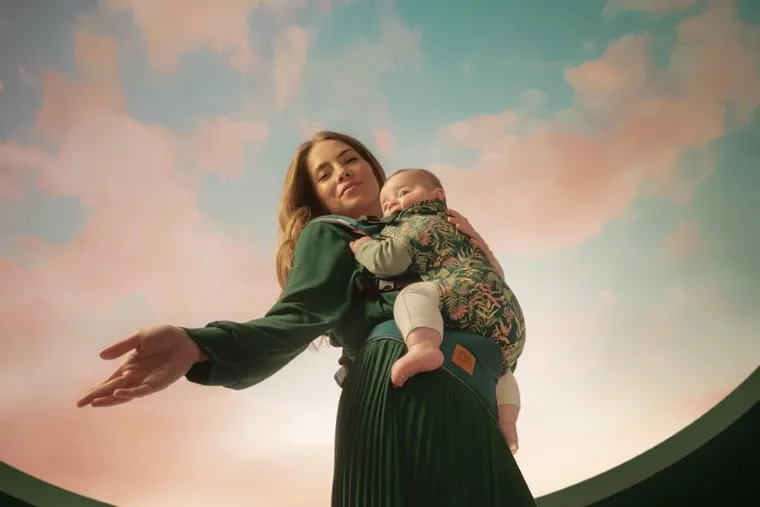 Kinderkraft, Milo, Nature Vibes, nosidełko, Green