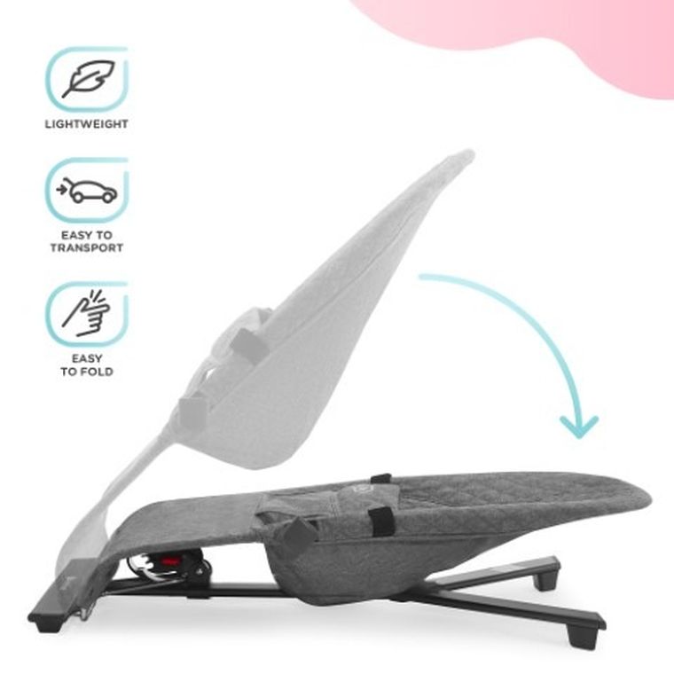 Kinderkraft, Mimi, leżaczek bujaczek, Pink