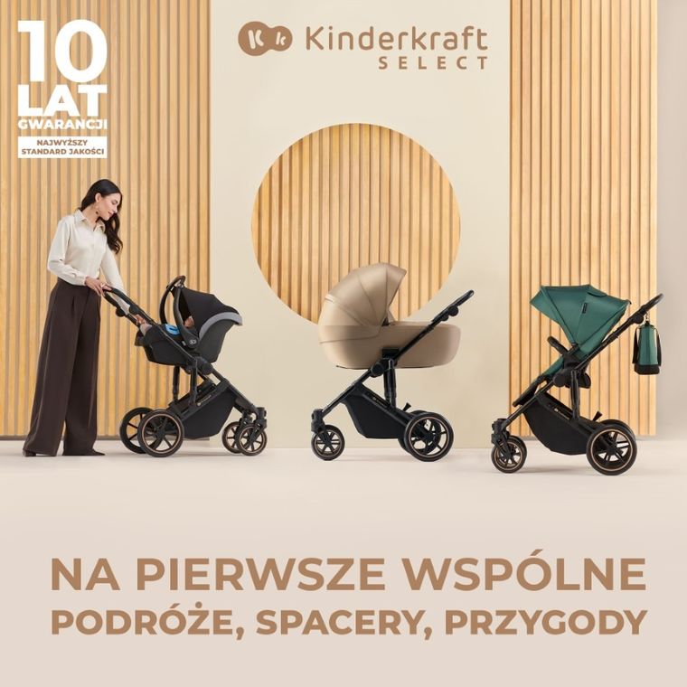 Kinderkraft, Prime 2, wózek wielofunkcyjny, 3w1, Shadow Grey