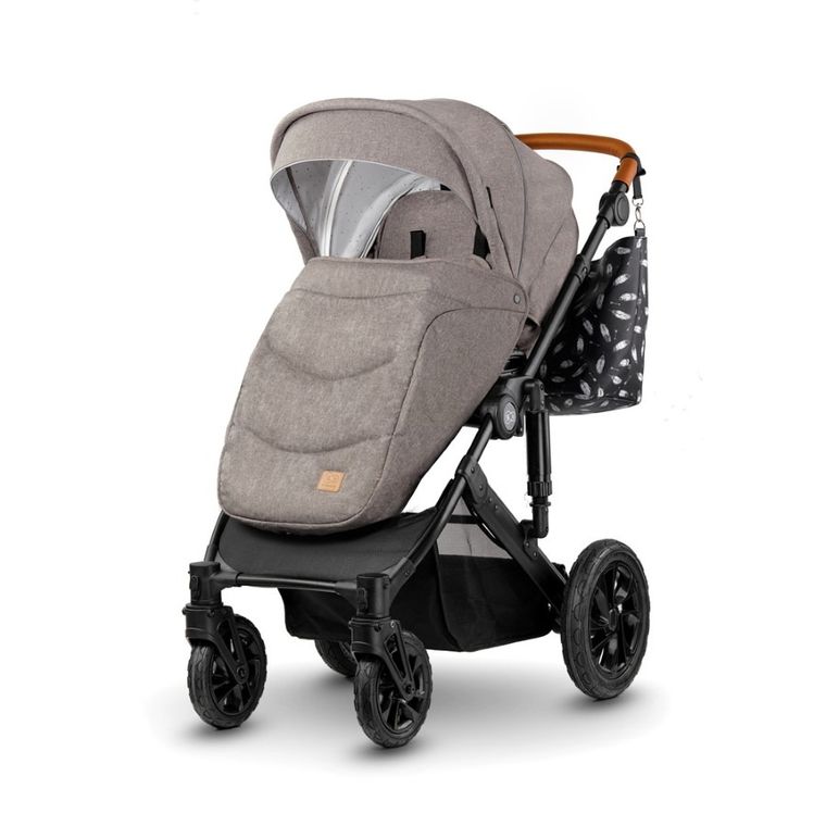 Kinderkraft, Prime, wózek wielofunkcyjny 2w1, Beige