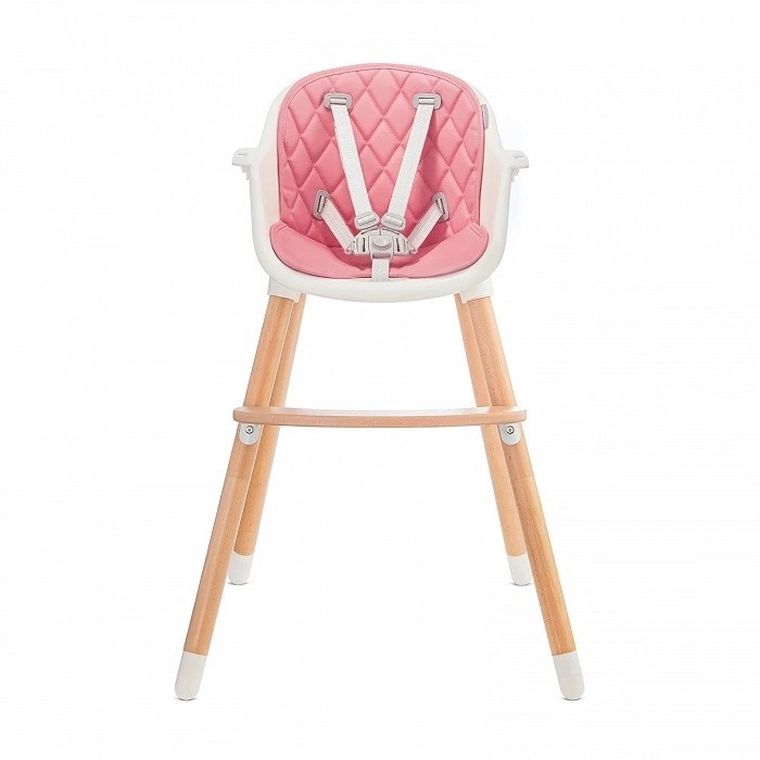 Kinderkraft, Sienna, krzesełko do karmienia 2w1, różowe