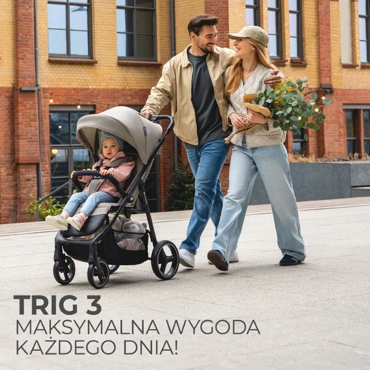 Kinderkraft, Trig 3, wózek spacerowy, Onyx Black