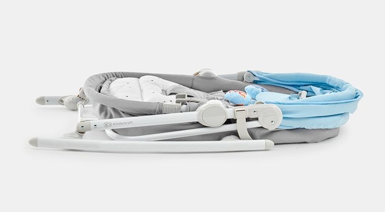 Kinderkraft, Unimo, leżaczek, bujaczek, krzesełko 5w1, błękitny