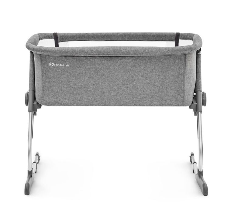 Kinderkraft, Uno, łóżeczko dostawne 2w1, szare