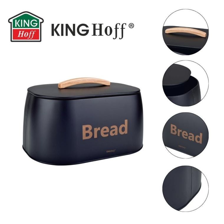 Kinghoff, chlebak, pojemnik na pieczywo, stalowy, kh-1946