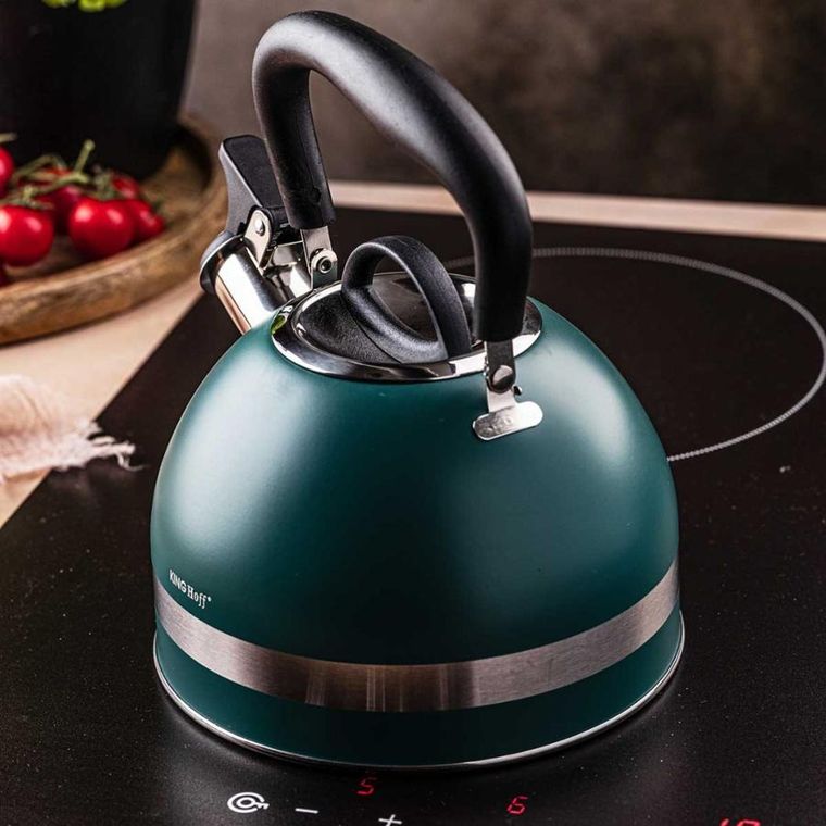 Kinghoff, czajnik, 1.8l z gwizdkiem, zielony