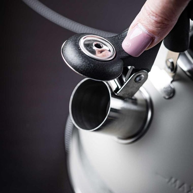 Kinghoff, czajnik z gwizdkiem, beżowy, 1,8l