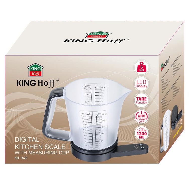 Kinghoff, elektroniczna waga kuchenna z dzbankiem, KH-1829