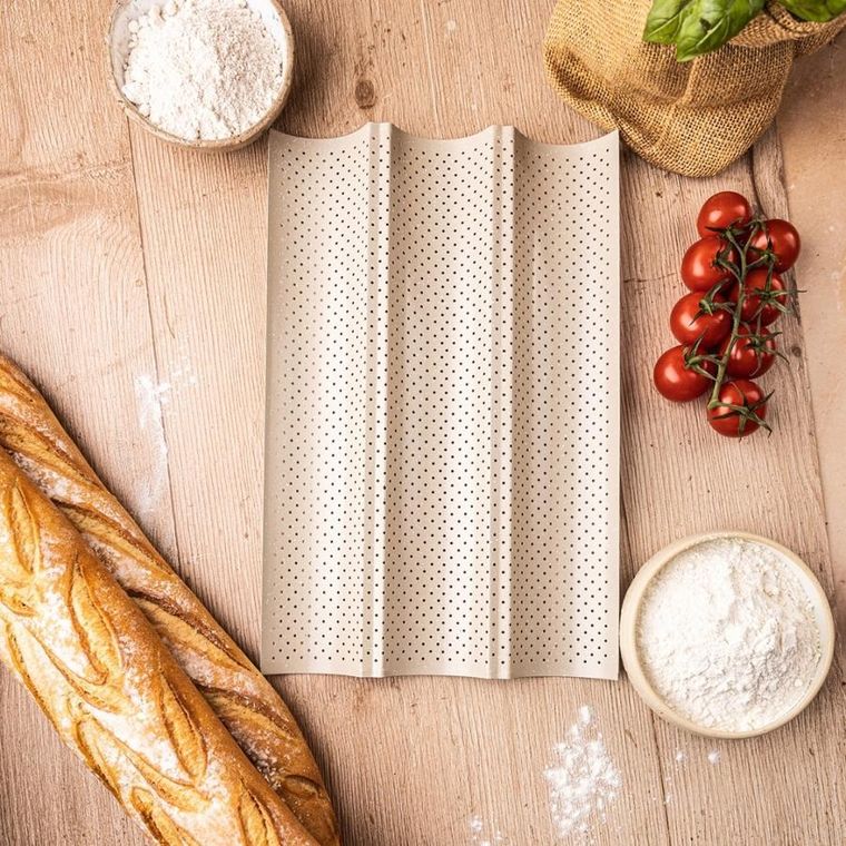 Kinghoff, forma do bagietek, zapiekanek, stalowa, kh-1970