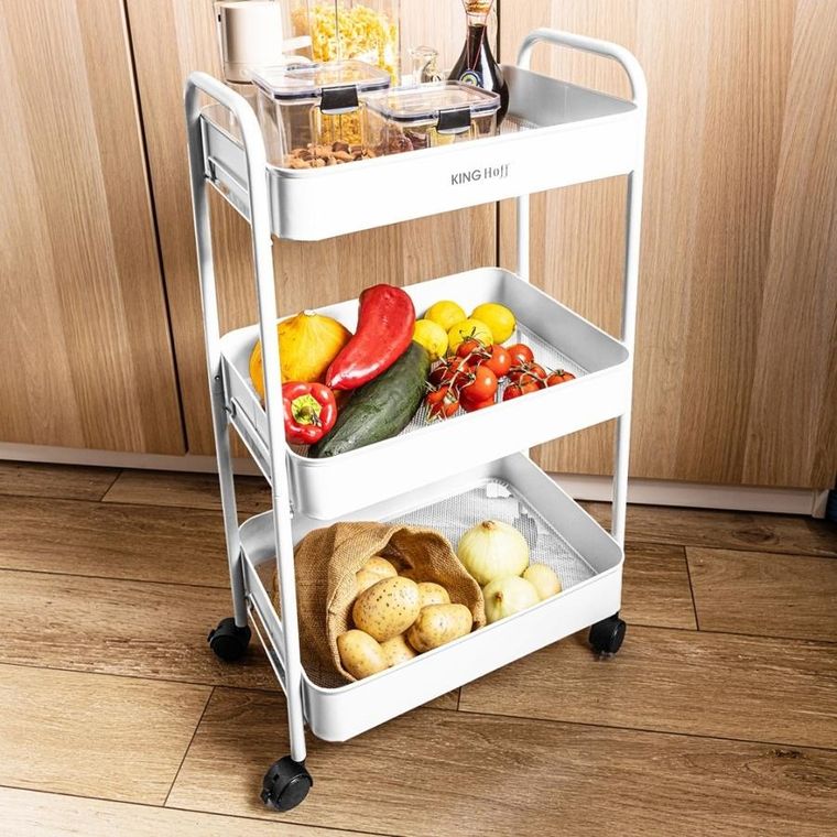 Kinghoff, mobilny barek, regał wielofunkcyjny, kh-1942