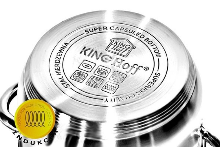 Kinghoff, zestaw garnków stalowych, 6 elementów, KH-4447