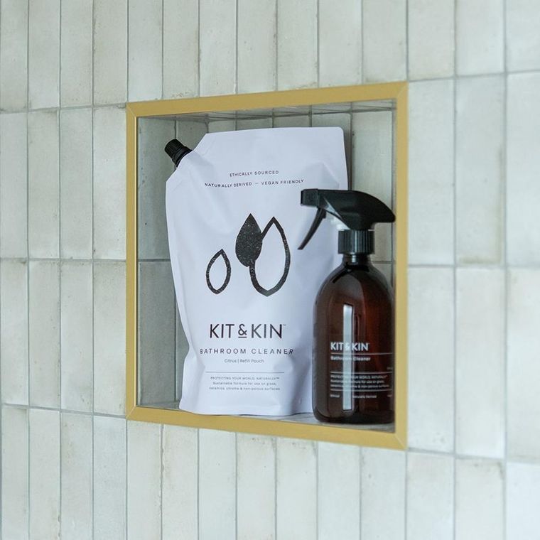 Kit & Kin, naturalny środek do czyszczenia łazienki, o zapachu cytrusów, 1l