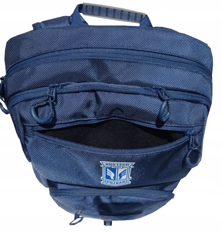 KKS Lech, plecak, 2-komorowy, granatowy, 1922 Skrzydełka BS